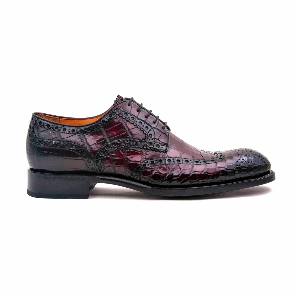 H and H Alligator-Burgundy