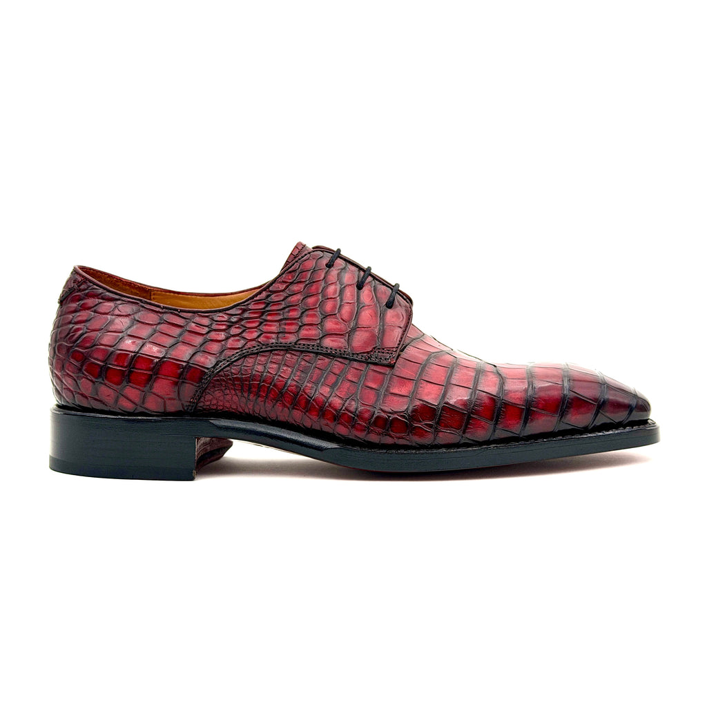 Grayson Alligator-Burgundy