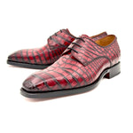 Grayson Alligator-Burgundy