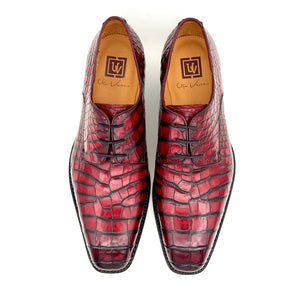 Grayson Alligator-Burgundy